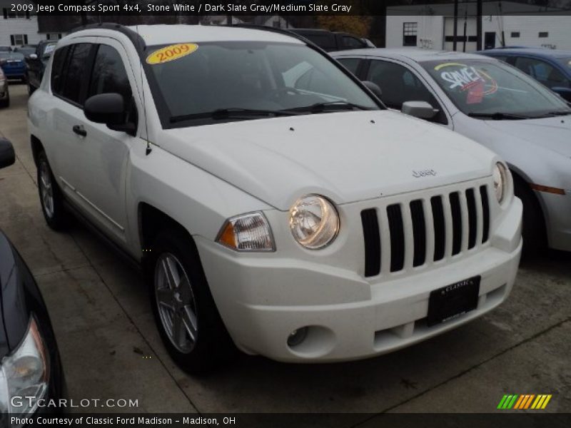 Stone White / Dark Slate Gray/Medium Slate Gray 2009 Jeep Compass Sport 4x4