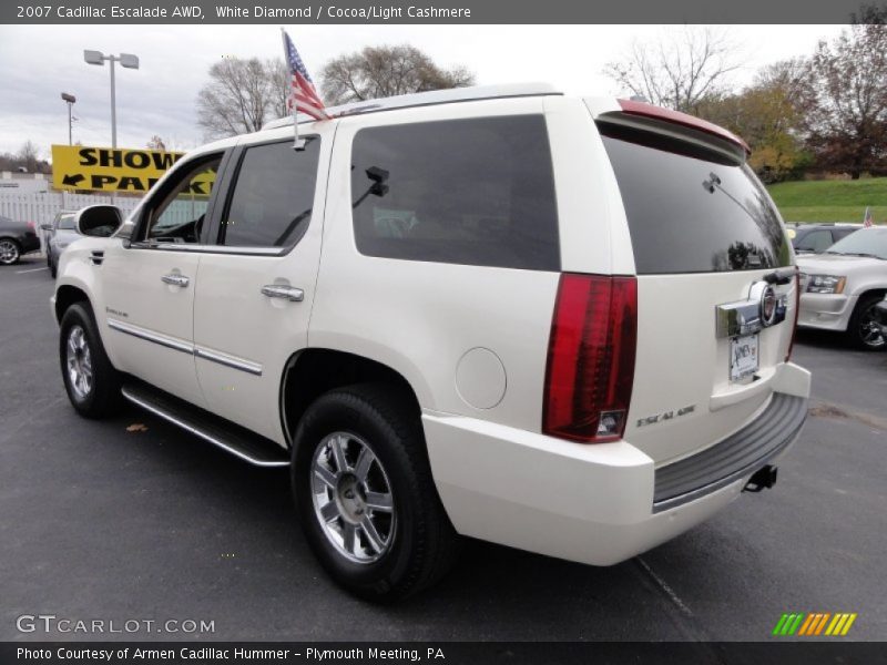 White Diamond / Cocoa/Light Cashmere 2007 Cadillac Escalade AWD