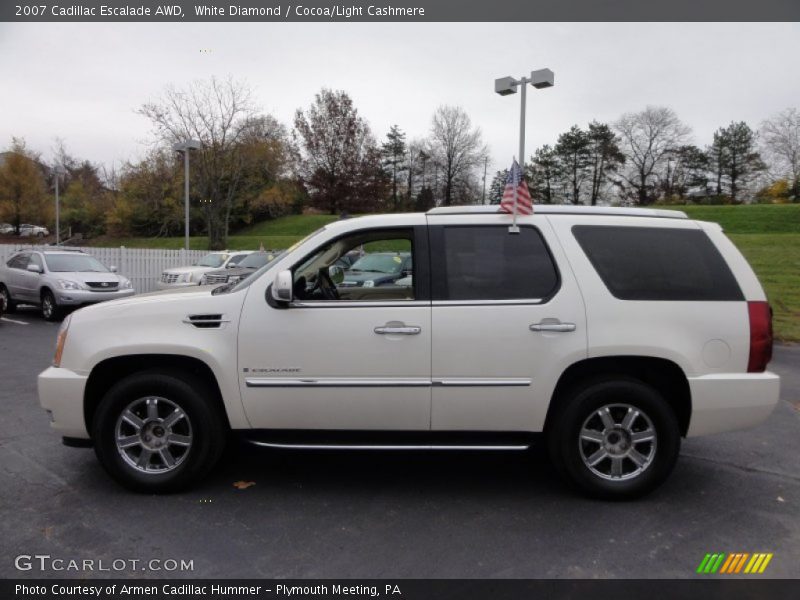 White Diamond / Cocoa/Light Cashmere 2007 Cadillac Escalade AWD