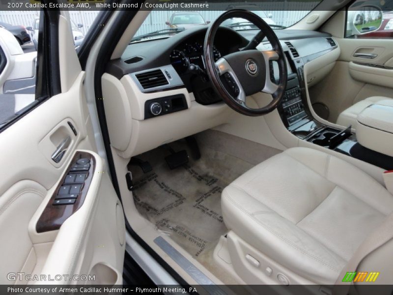 White Diamond / Cocoa/Light Cashmere 2007 Cadillac Escalade AWD