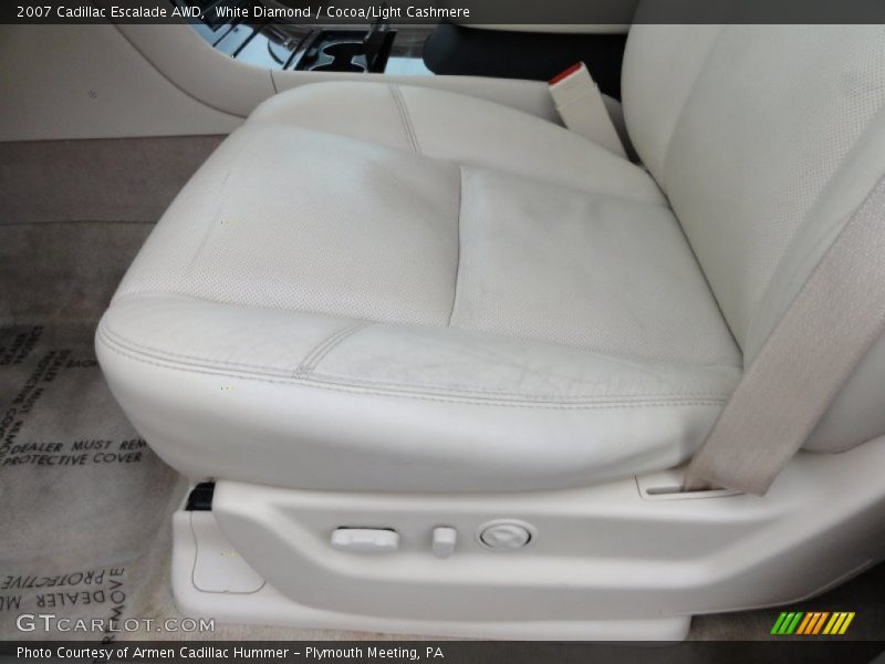 White Diamond / Cocoa/Light Cashmere 2007 Cadillac Escalade AWD