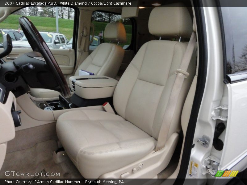 White Diamond / Cocoa/Light Cashmere 2007 Cadillac Escalade AWD