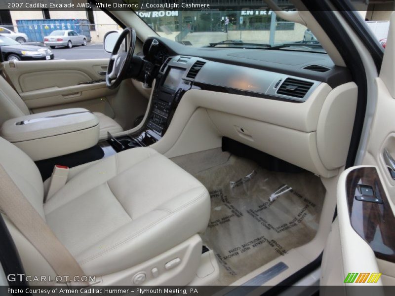 White Diamond / Cocoa/Light Cashmere 2007 Cadillac Escalade AWD