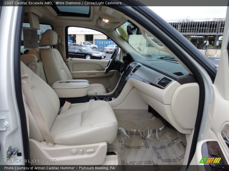 White Diamond / Cocoa/Light Cashmere 2007 Cadillac Escalade AWD