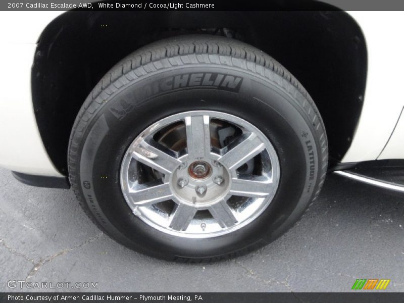White Diamond / Cocoa/Light Cashmere 2007 Cadillac Escalade AWD