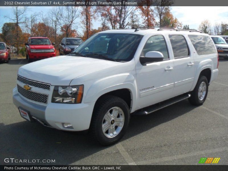 Summit White / Light Titanium/Dark Titanium 2012 Chevrolet Suburban LT 4x4
