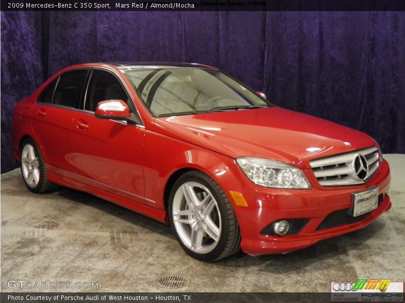 Mars Red / Almond/Mocha 2009 Mercedes-Benz C 350 Sport