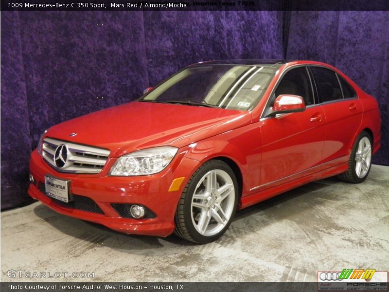 Mars Red / Almond/Mocha 2009 Mercedes-Benz C 350 Sport