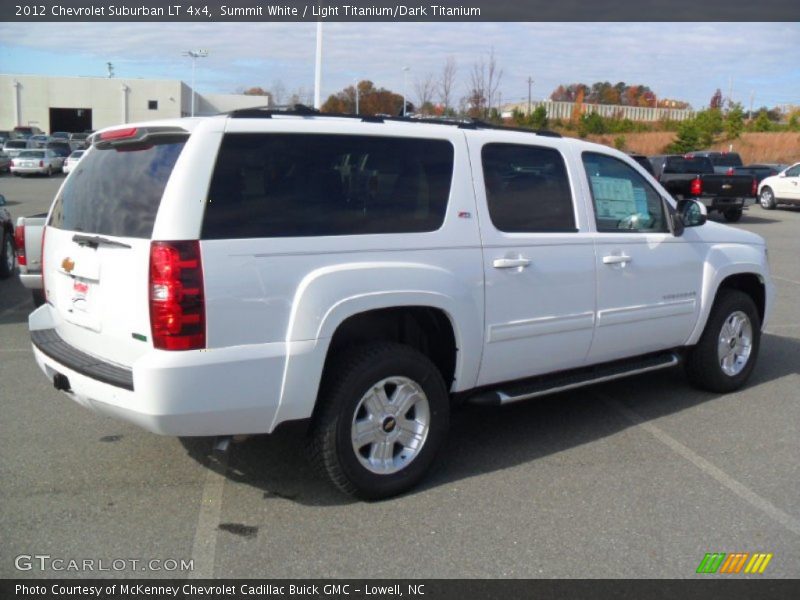 Summit White / Light Titanium/Dark Titanium 2012 Chevrolet Suburban LT 4x4