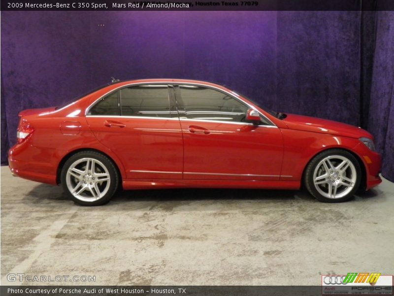 Mars Red / Almond/Mocha 2009 Mercedes-Benz C 350 Sport