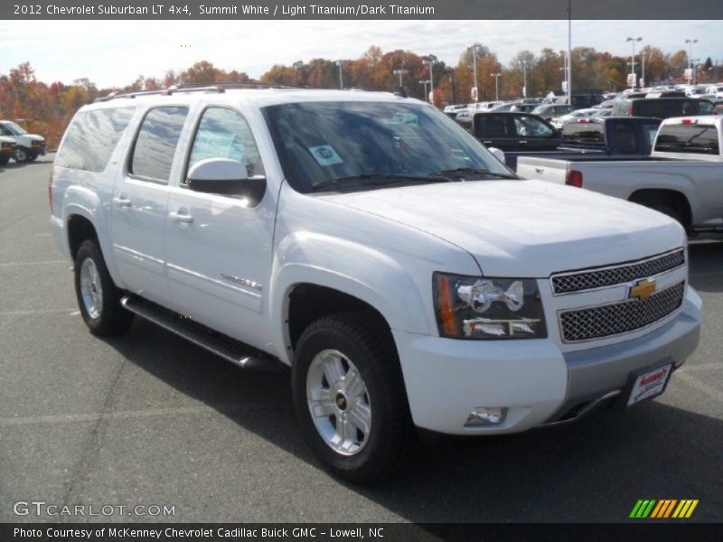 Summit White / Light Titanium/Dark Titanium 2012 Chevrolet Suburban LT 4x4