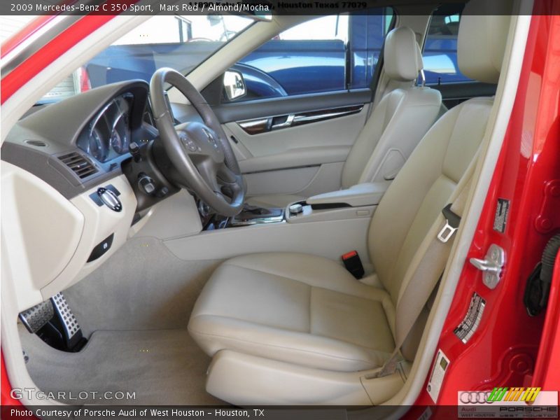 Mars Red / Almond/Mocha 2009 Mercedes-Benz C 350 Sport
