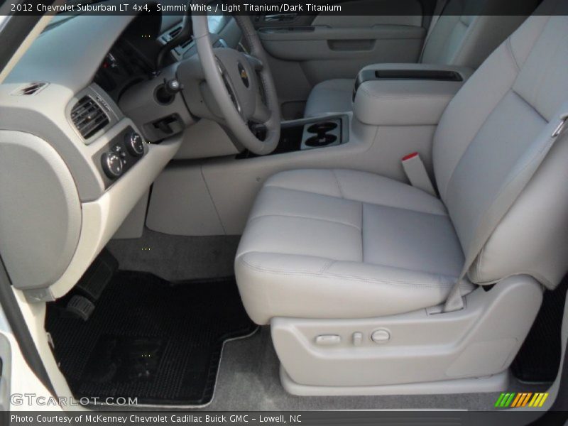 Summit White / Light Titanium/Dark Titanium 2012 Chevrolet Suburban LT 4x4