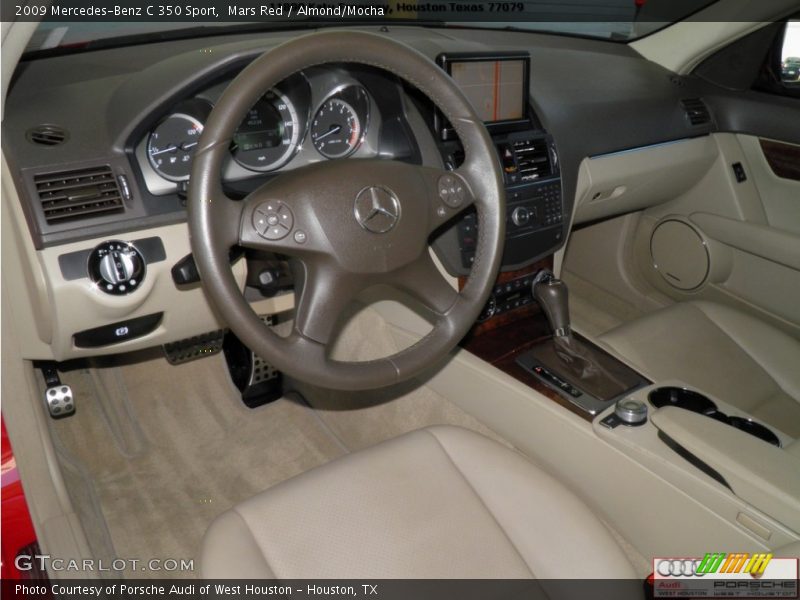 Mars Red / Almond/Mocha 2009 Mercedes-Benz C 350 Sport