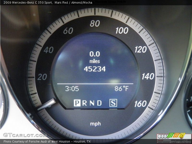 Mars Red / Almond/Mocha 2009 Mercedes-Benz C 350 Sport
