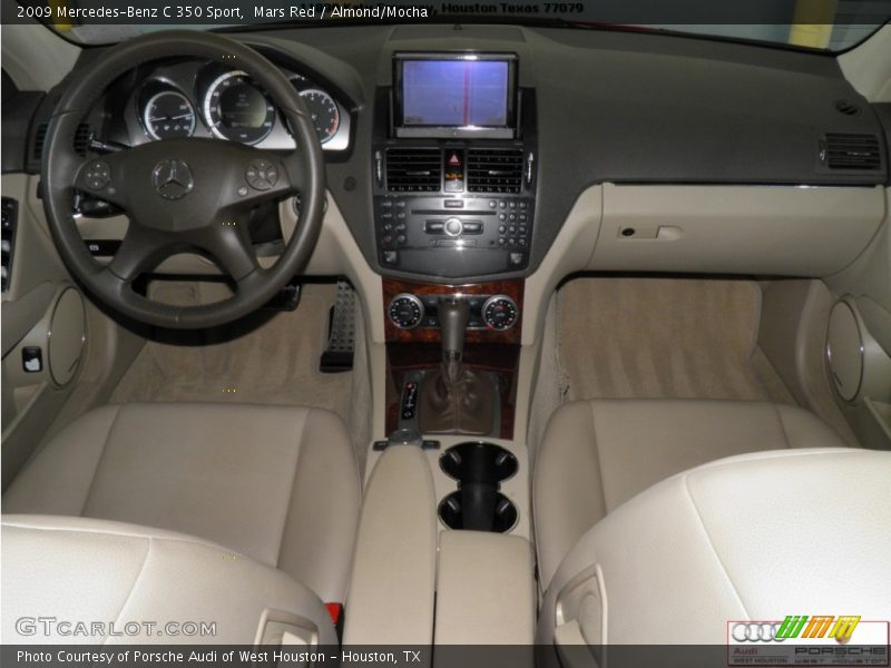 Mars Red / Almond/Mocha 2009 Mercedes-Benz C 350 Sport