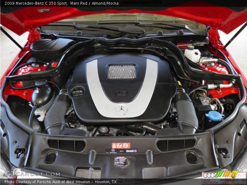 Mars Red / Almond/Mocha 2009 Mercedes-Benz C 350 Sport