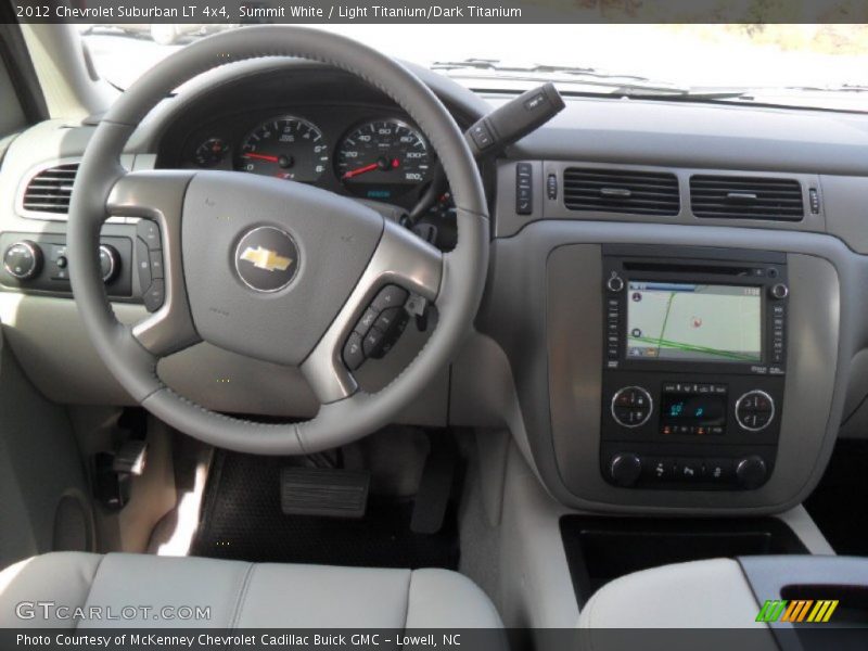 Summit White / Light Titanium/Dark Titanium 2012 Chevrolet Suburban LT 4x4