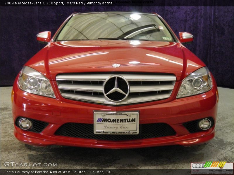Mars Red / Almond/Mocha 2009 Mercedes-Benz C 350 Sport