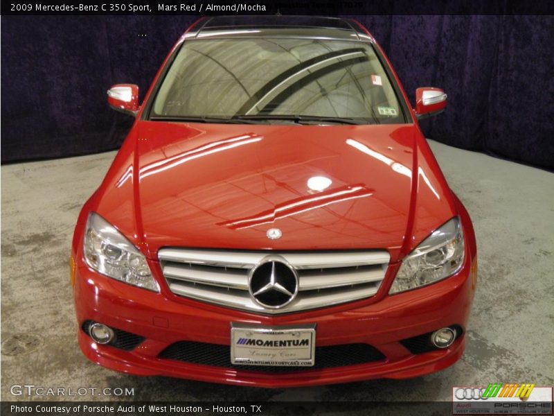 Mars Red / Almond/Mocha 2009 Mercedes-Benz C 350 Sport