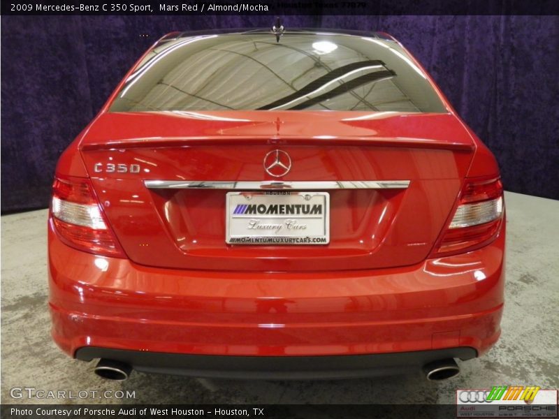 Mars Red / Almond/Mocha 2009 Mercedes-Benz C 350 Sport