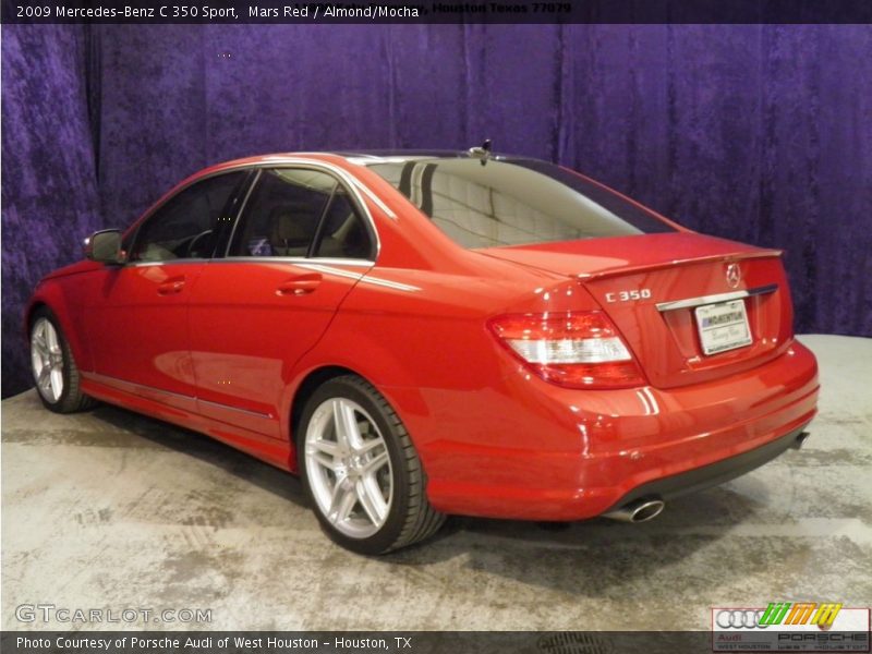 Mars Red / Almond/Mocha 2009 Mercedes-Benz C 350 Sport