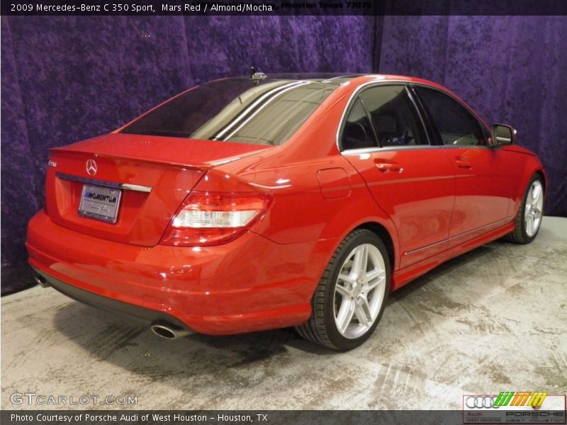 Mars Red / Almond/Mocha 2009 Mercedes-Benz C 350 Sport