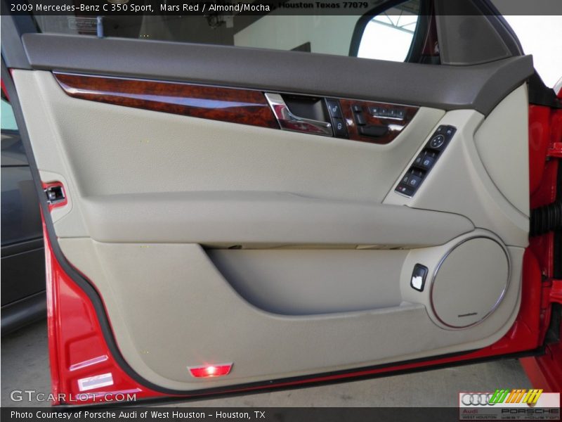 Mars Red / Almond/Mocha 2009 Mercedes-Benz C 350 Sport
