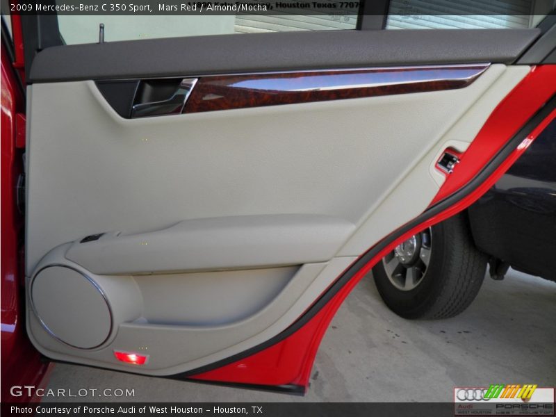 Mars Red / Almond/Mocha 2009 Mercedes-Benz C 350 Sport