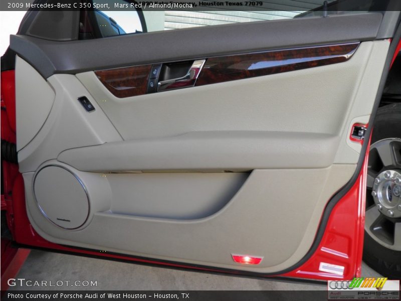 Mars Red / Almond/Mocha 2009 Mercedes-Benz C 350 Sport