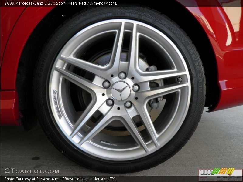 Mars Red / Almond/Mocha 2009 Mercedes-Benz C 350 Sport