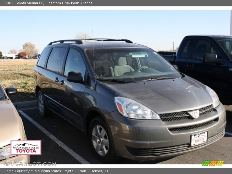 Phantom Gray Pearl / Stone 2005 Toyota Sienna LE