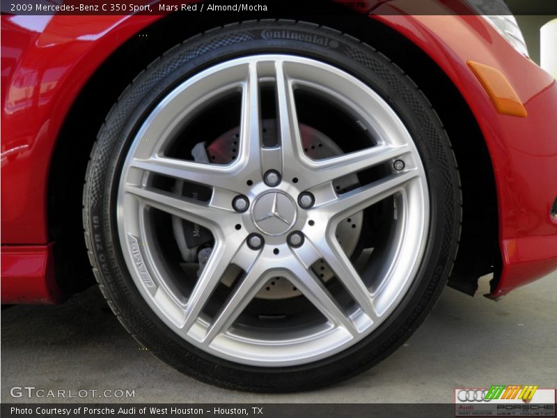 Mars Red / Almond/Mocha 2009 Mercedes-Benz C 350 Sport