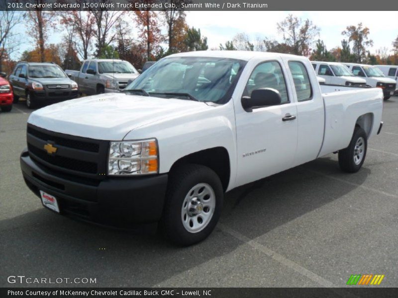 Summit White / Dark Titanium 2012 Chevrolet Silverado 1500 Work Truck Extended Cab
