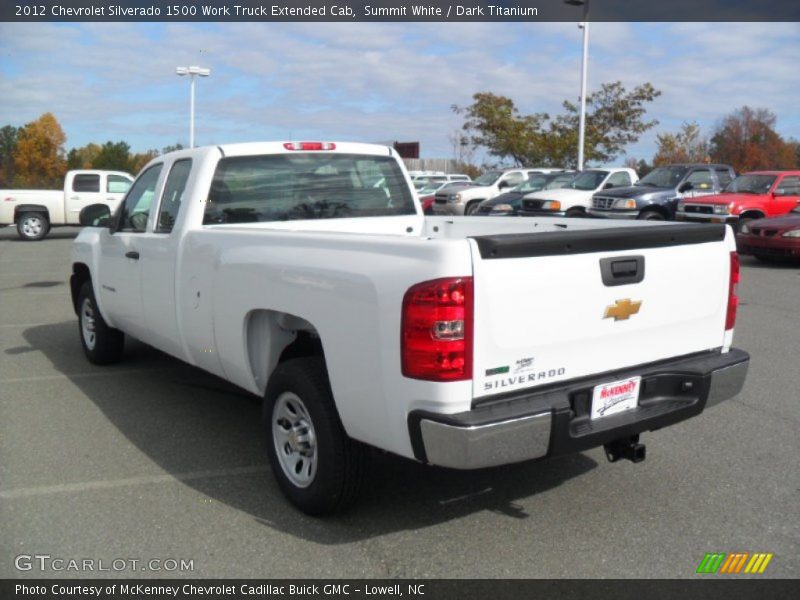 Summit White / Dark Titanium 2012 Chevrolet Silverado 1500 Work Truck Extended Cab