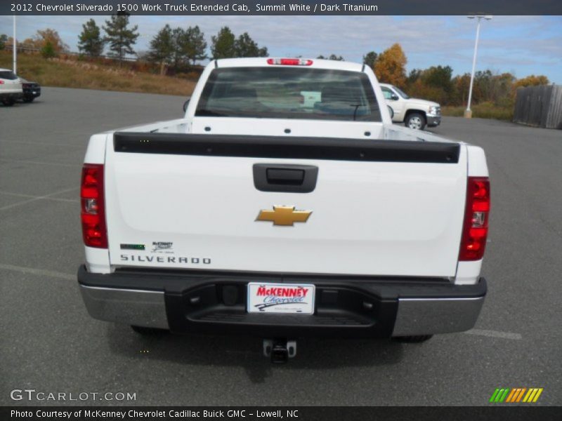 Summit White / Dark Titanium 2012 Chevrolet Silverado 1500 Work Truck Extended Cab