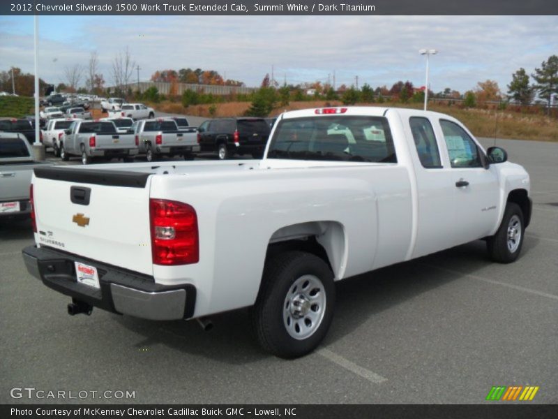 Summit White / Dark Titanium 2012 Chevrolet Silverado 1500 Work Truck Extended Cab