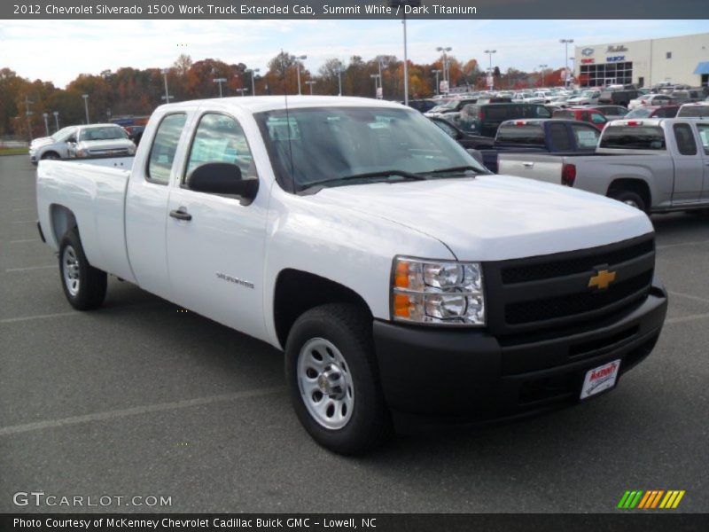 Summit White / Dark Titanium 2012 Chevrolet Silverado 1500 Work Truck Extended Cab