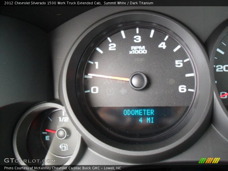 Summit White / Dark Titanium 2012 Chevrolet Silverado 1500 Work Truck Extended Cab