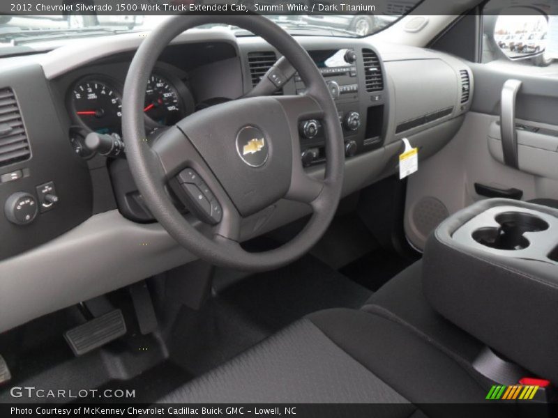 Summit White / Dark Titanium 2012 Chevrolet Silverado 1500 Work Truck Extended Cab