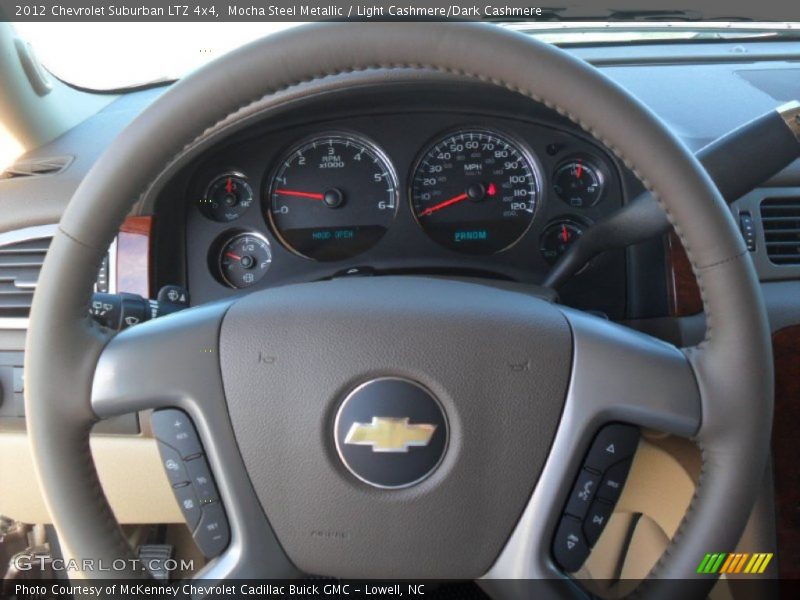 Mocha Steel Metallic / Light Cashmere/Dark Cashmere 2012 Chevrolet Suburban LTZ 4x4