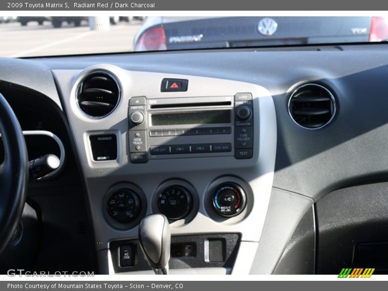 Radiant Red / Dark Charcoal 2009 Toyota Matrix S