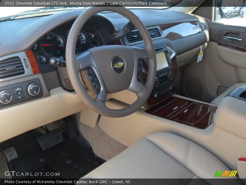 Mocha Steel Metallic / Light Cashmere/Dark Cashmere 2012 Chevrolet Suburban LTZ 4x4