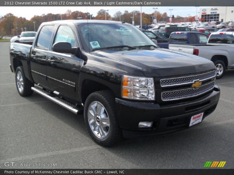 Black / Light Cashmere/Dark Cashmere 2012 Chevrolet Silverado 1500 LTZ Crew Cab 4x4