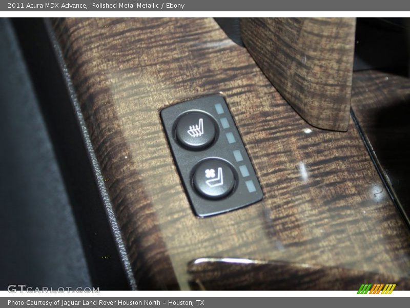 Heated and cooled seat controls - 2011 Acura MDX Advance
