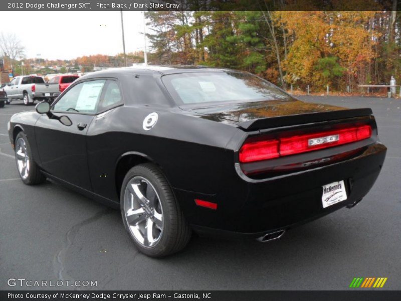 Pitch Black / Dark Slate Gray 2012 Dodge Challenger SXT