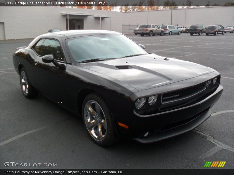 Pitch Black / Dark Slate Gray 2012 Dodge Challenger SXT