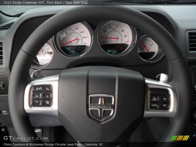 Pitch Black / Dark Slate Gray 2012 Dodge Challenger SXT