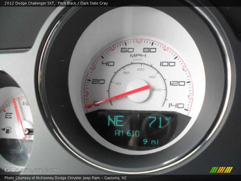 Pitch Black / Dark Slate Gray 2012 Dodge Challenger SXT