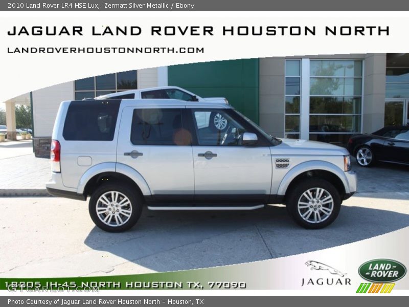 Zermatt Silver Metallic / Ebony 2010 Land Rover LR4 HSE Lux